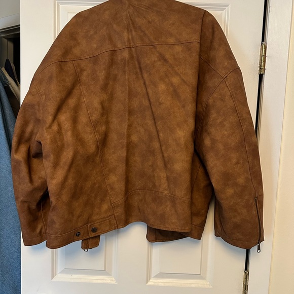 We The Free Vinny Vegan Bomber in Brown Sugar - Picture 4 of 5